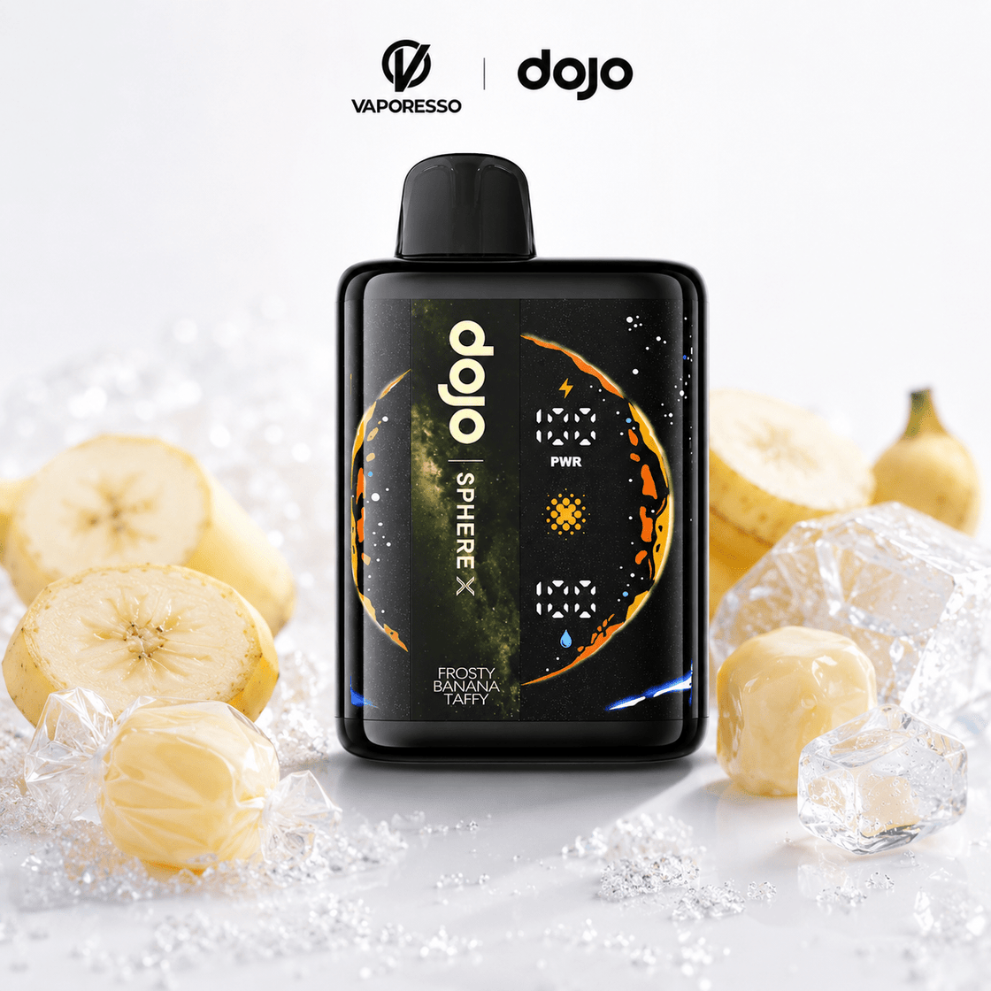 Pod Descartable Vaporesso Dojo Sphere X 40K Frost Banana Taffy - Tienda Vapor