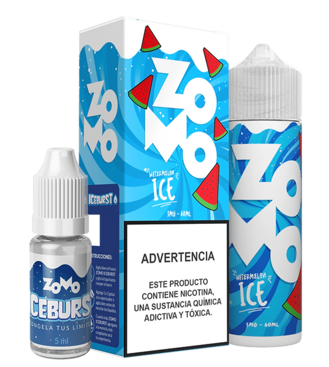 Líquido Zomo Iceburst Watermelon Ice 60ml - Tienda Vapor