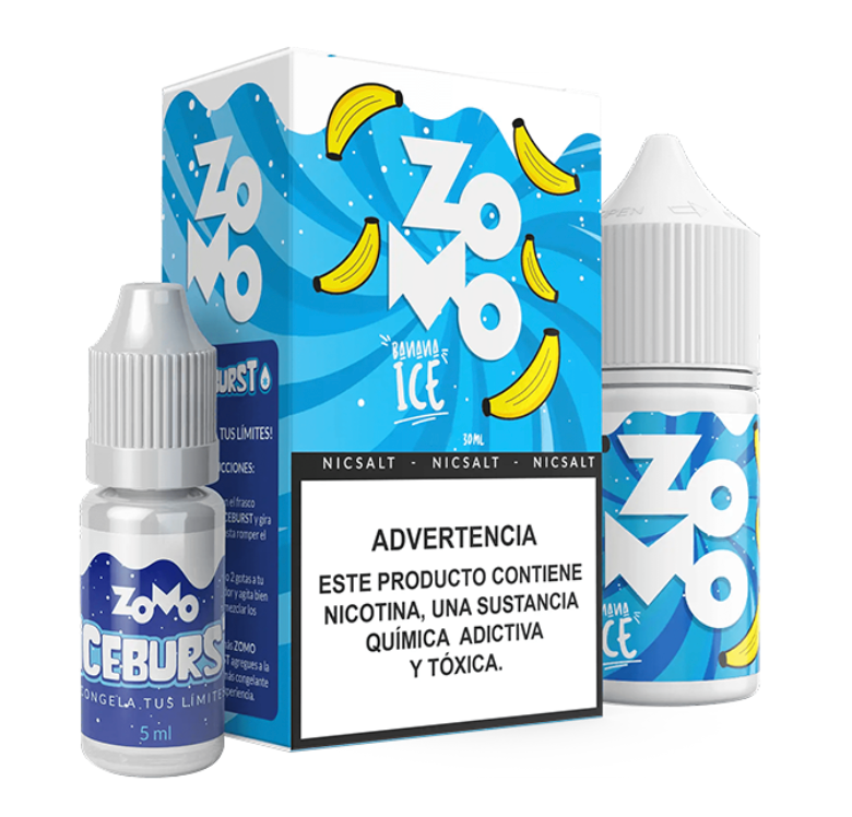 Líquido Zomo Banana Ice 60ml - Tienda Vapor