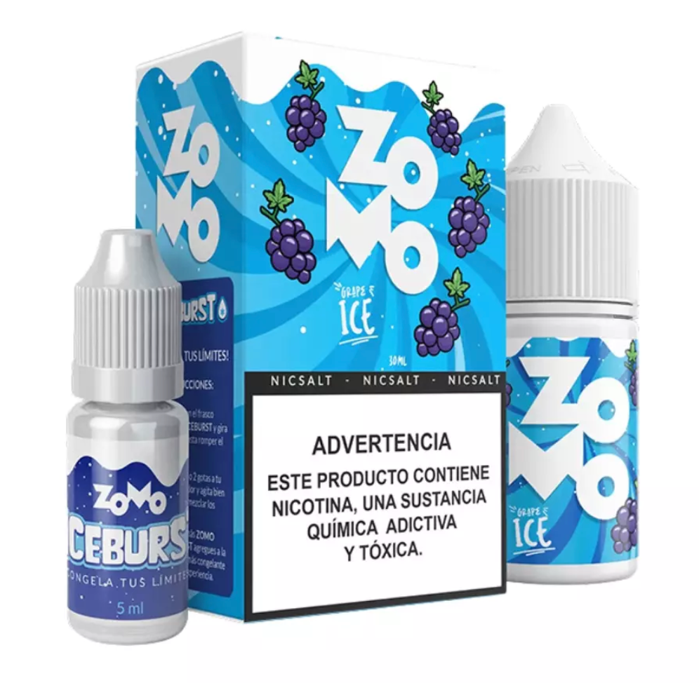 Liquido Zomo Salt IceBurst Grape 30ml - Tienda Vapor