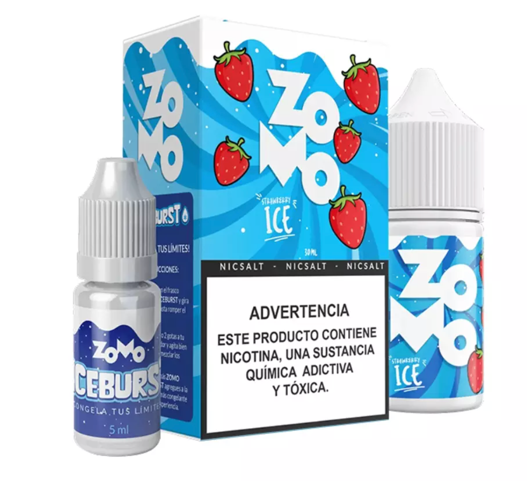 Liquido Zomo Salt IceBurst Strawberry 30ml - Tienda Vapor