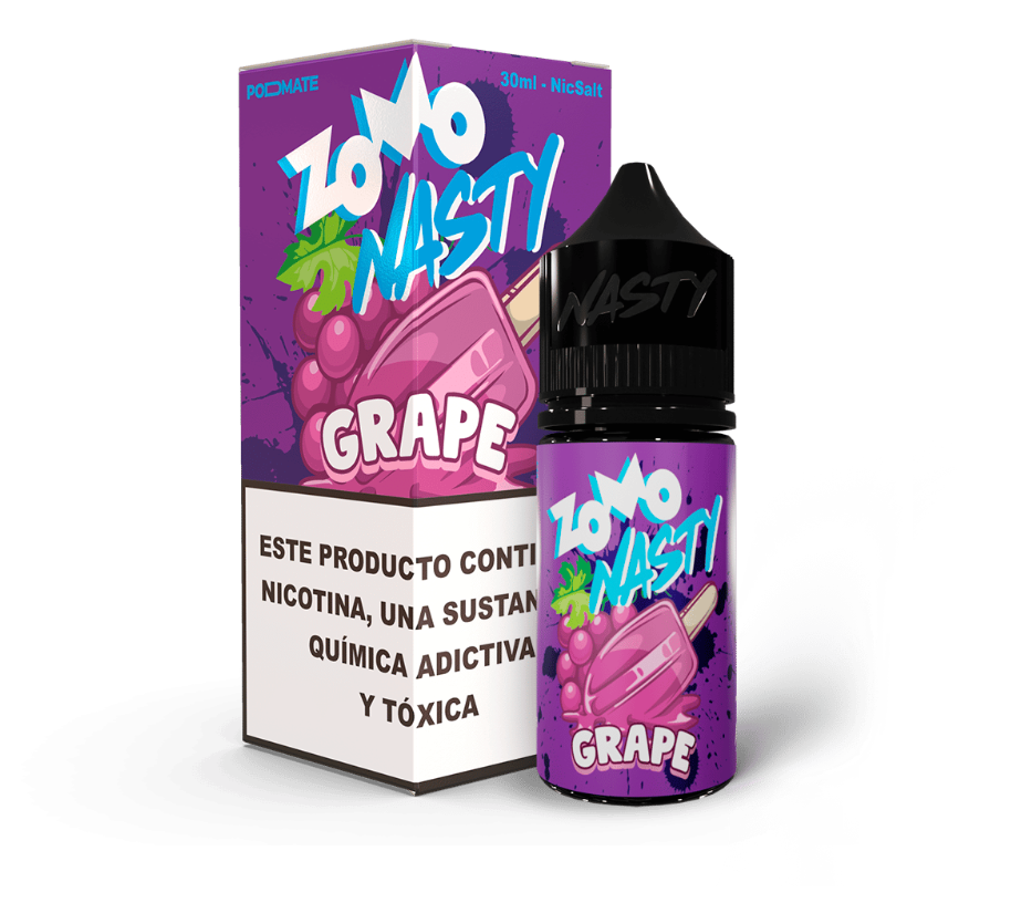 Liquido Zomo Nasty Salt Nic Grape 30ml - Tienda Vapor