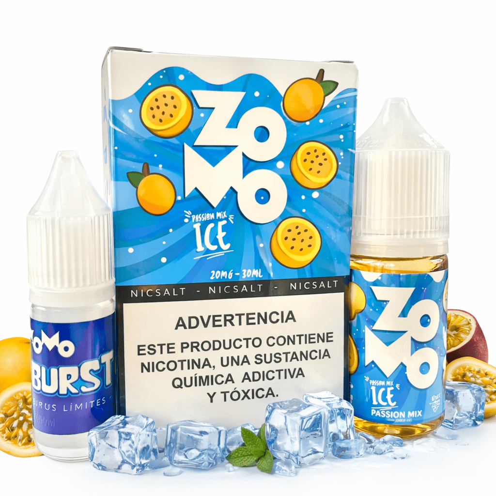 Liquido Zomo Salt IceBurst Passion Mix 30ml - Tienda Vapor