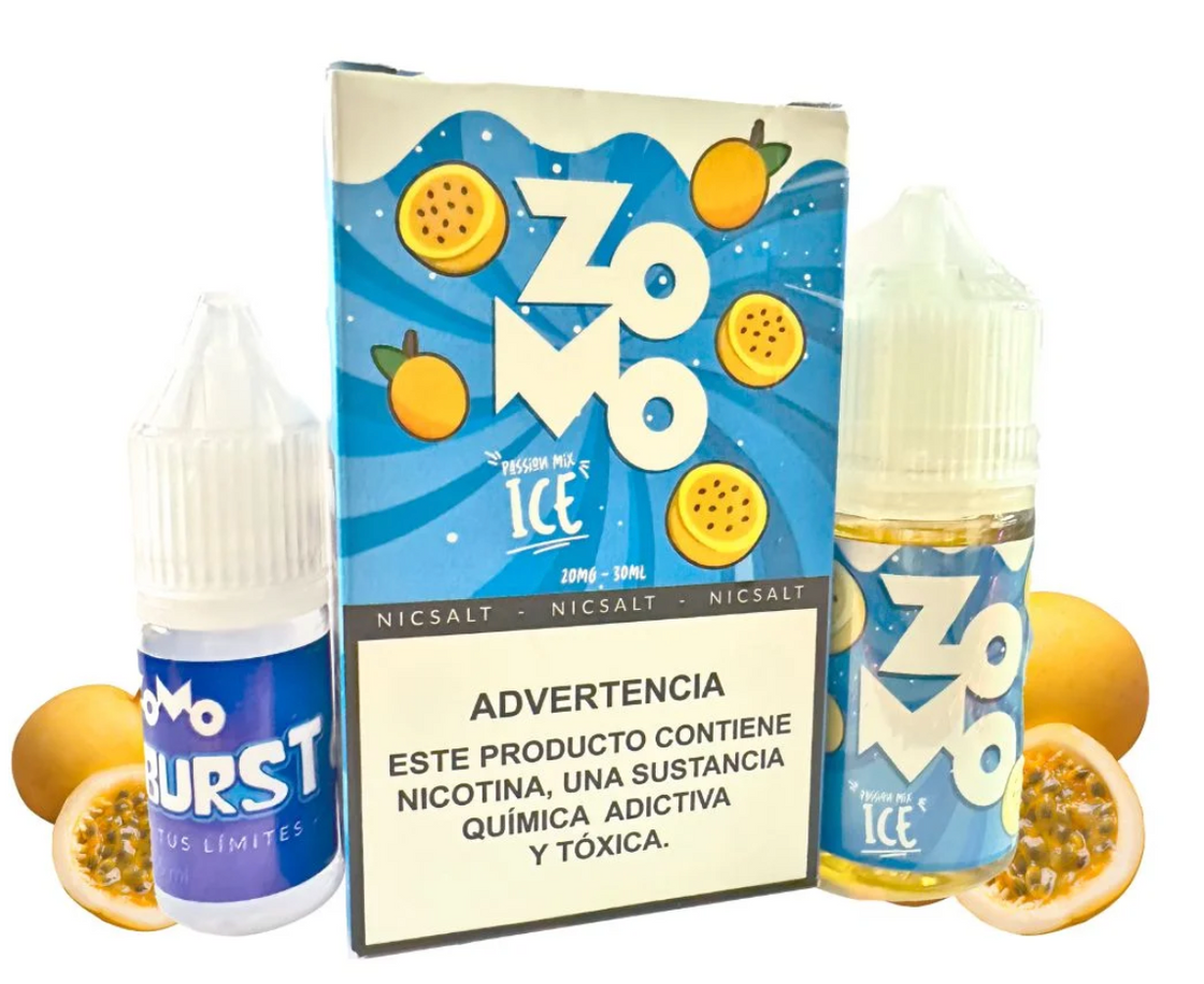 Liquido Zomo Salt IceBurst Passion Mix 30ml - Tienda Vapor