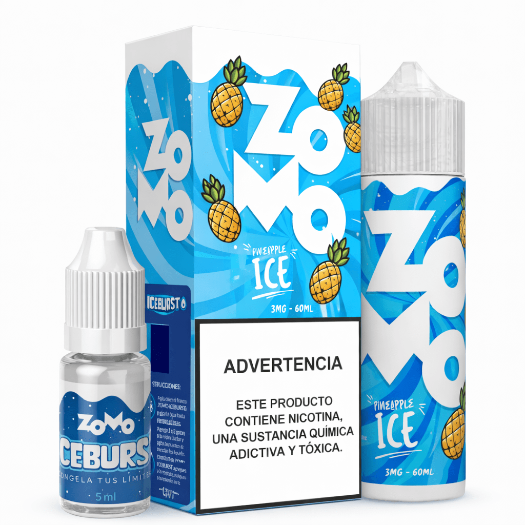 Líquido Zomo Pineapple Ice 60ml - Tienda Vapor