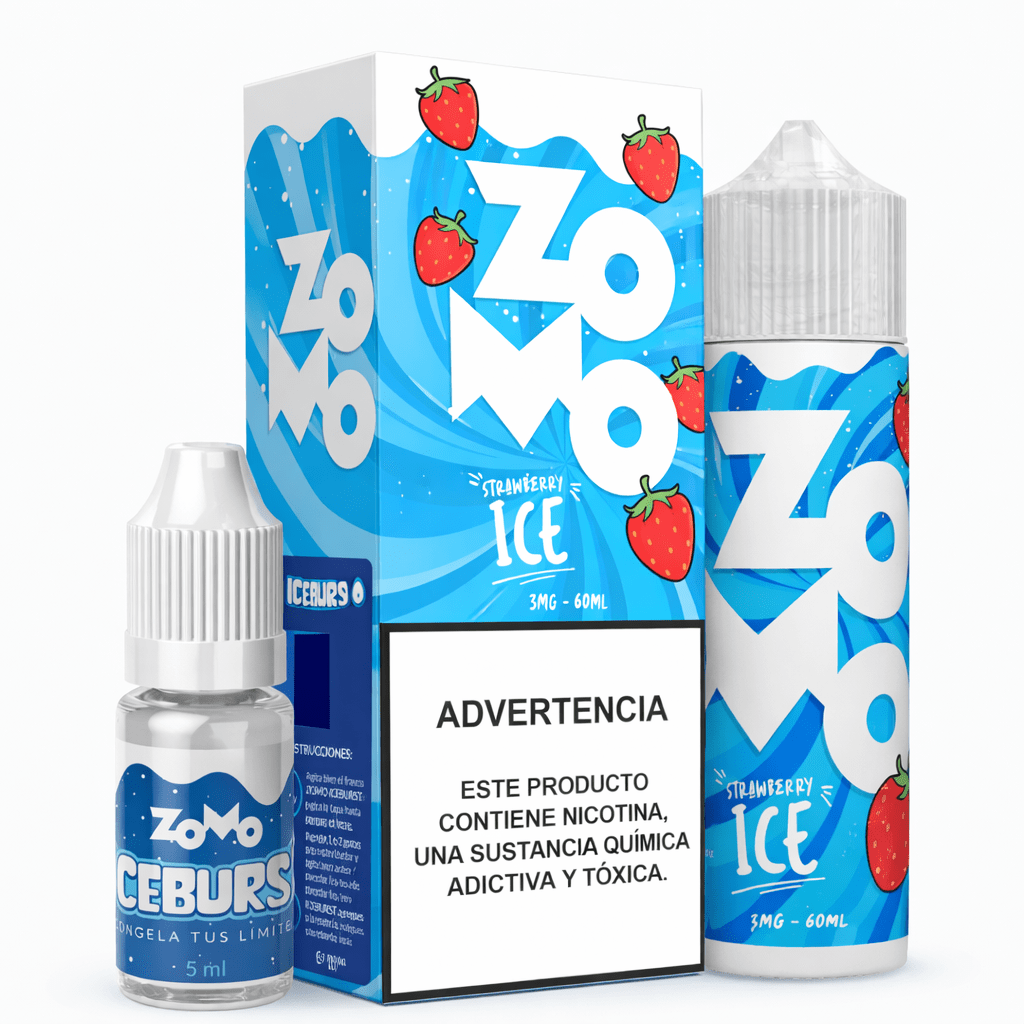 Líquido Zomo Iceburst Strawberry Ice 60ml - Tienda Vapor