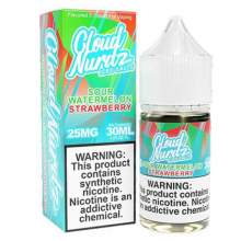 Liquido Cloud Nurdz Salt Nic Iced Sour Watermelon Strawberry 30ml