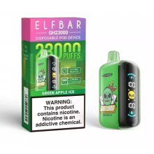 Pod descartable ElfBar Green Apple Ice GH23000 Puffs