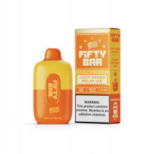 Pod descartable Fifty Bar Juicy Mango Melon Ice 6500 puffs (origen USA)